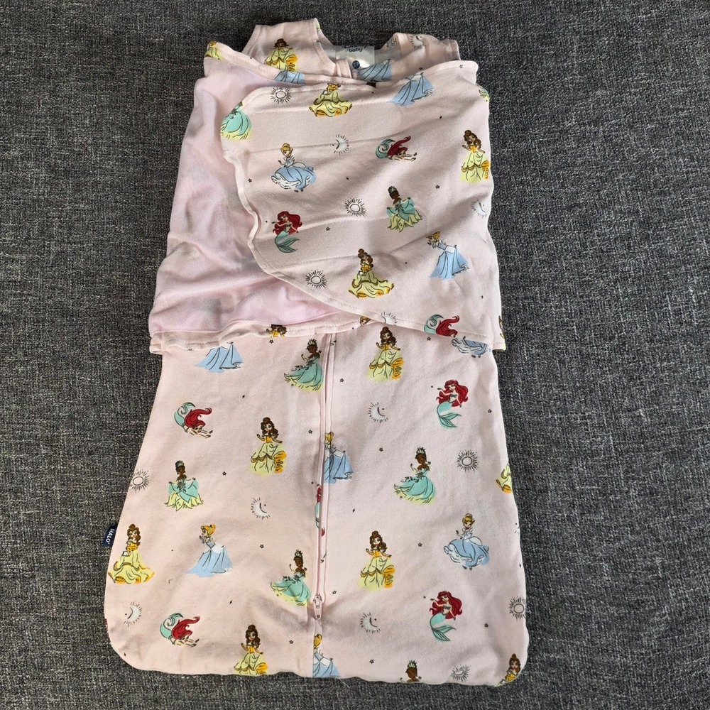 Halo SleepSack Swaddle Disney Princess Pink 3-Way Wearable Blanket Small 3-6M